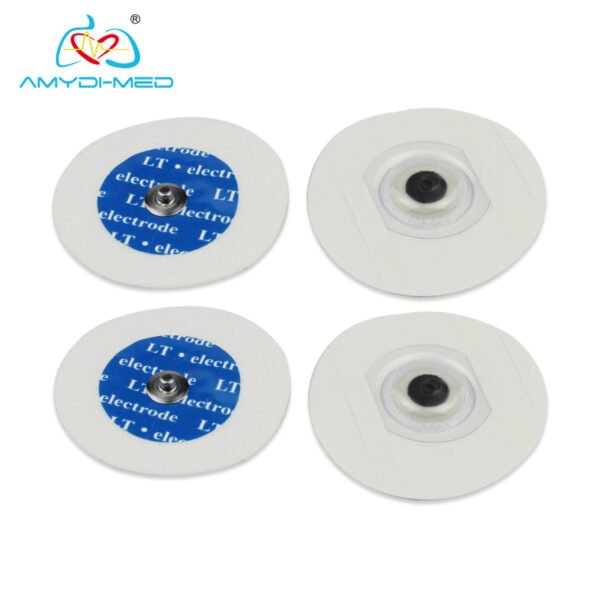 Disposable ECG Electrode Pads Adult Snap Electrodes Foam Backed For All ...